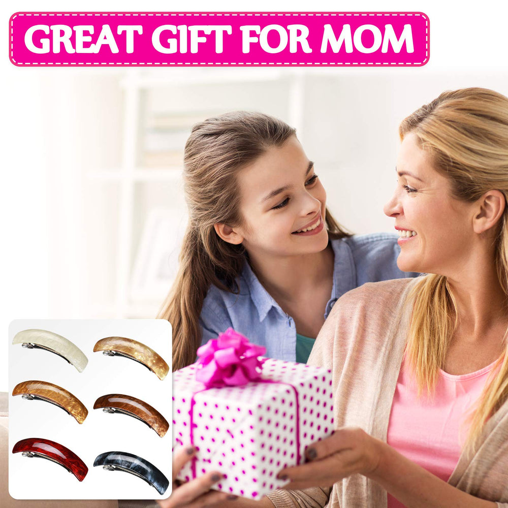 WILLBOND six barrettes laid flat, displays color selection for outfit matching