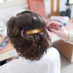 WILLBOND barrette beside ruler showing size, helps judge coverage and fit