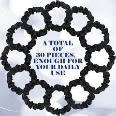 WILLBOND scrunchie in a ponytail showing secure hold and polished look