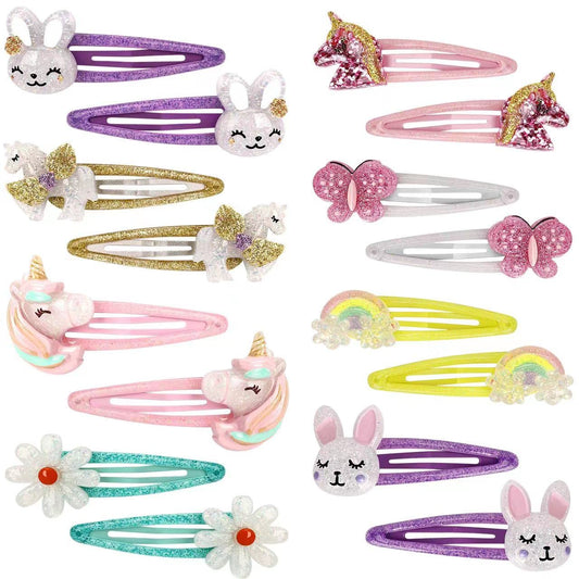 Wingchold front view of 16-piece clip set showing variety and colorful appeal