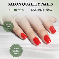 WiniBeauty nails in hand demonstrating scale and comfortable short-square fit