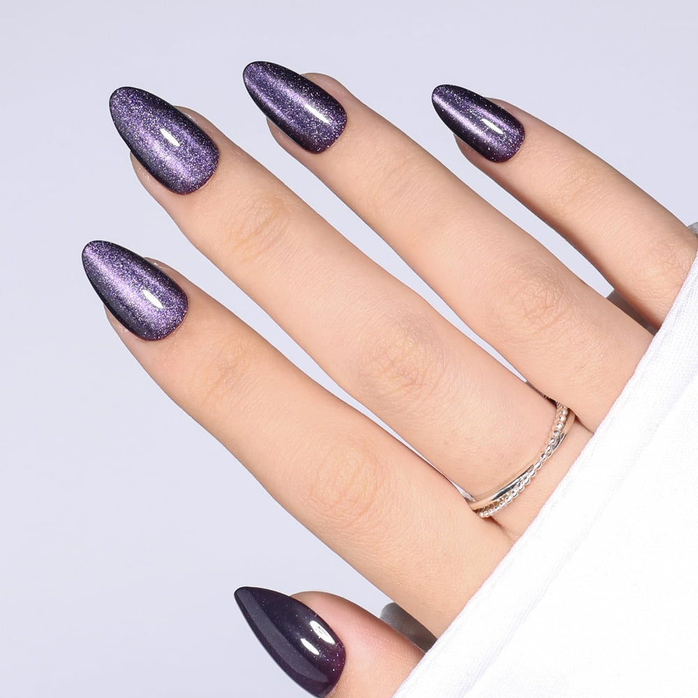 WiniBeauty front packaging showing purple cat eye nails and kit