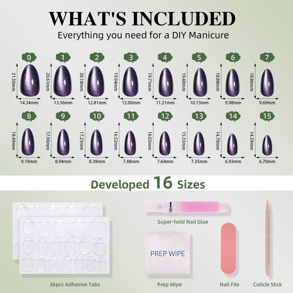 WiniBeauty kit contents including glue tabs file and prep wipe