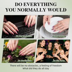 WiniBeauty cleaned reusable nails stored in included box for easy reuse