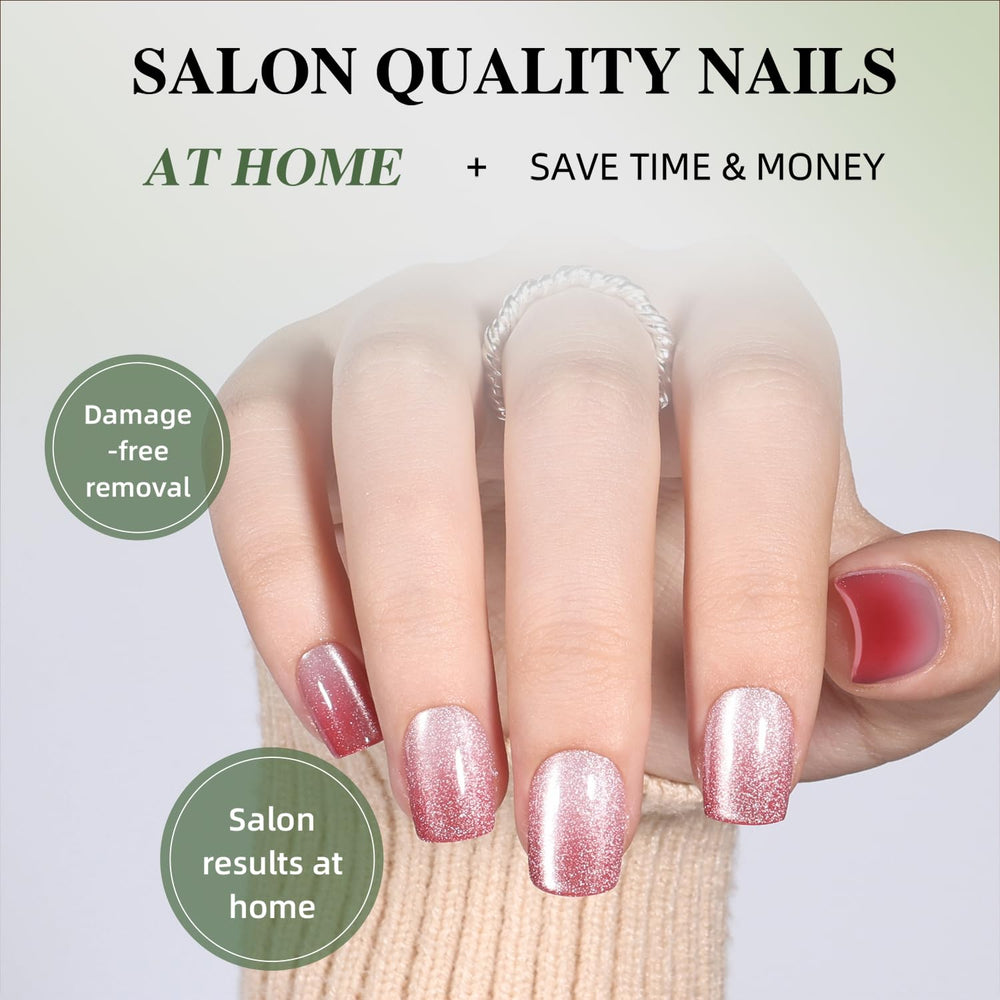 WiniBeauty side profile of short square nail emphasizing natural curvature and comfort