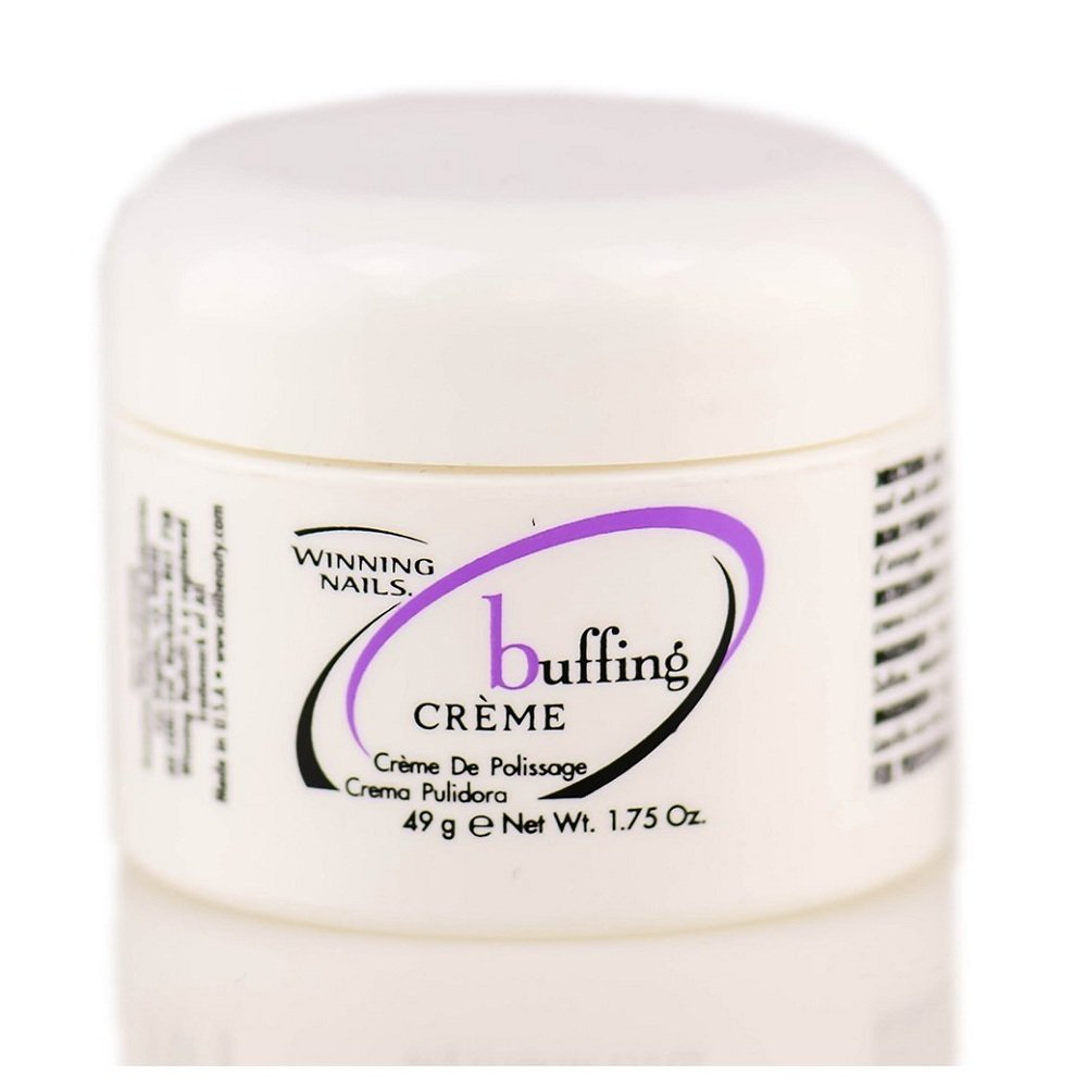 Winning Nails jar front view showing product and glossy finish benefit