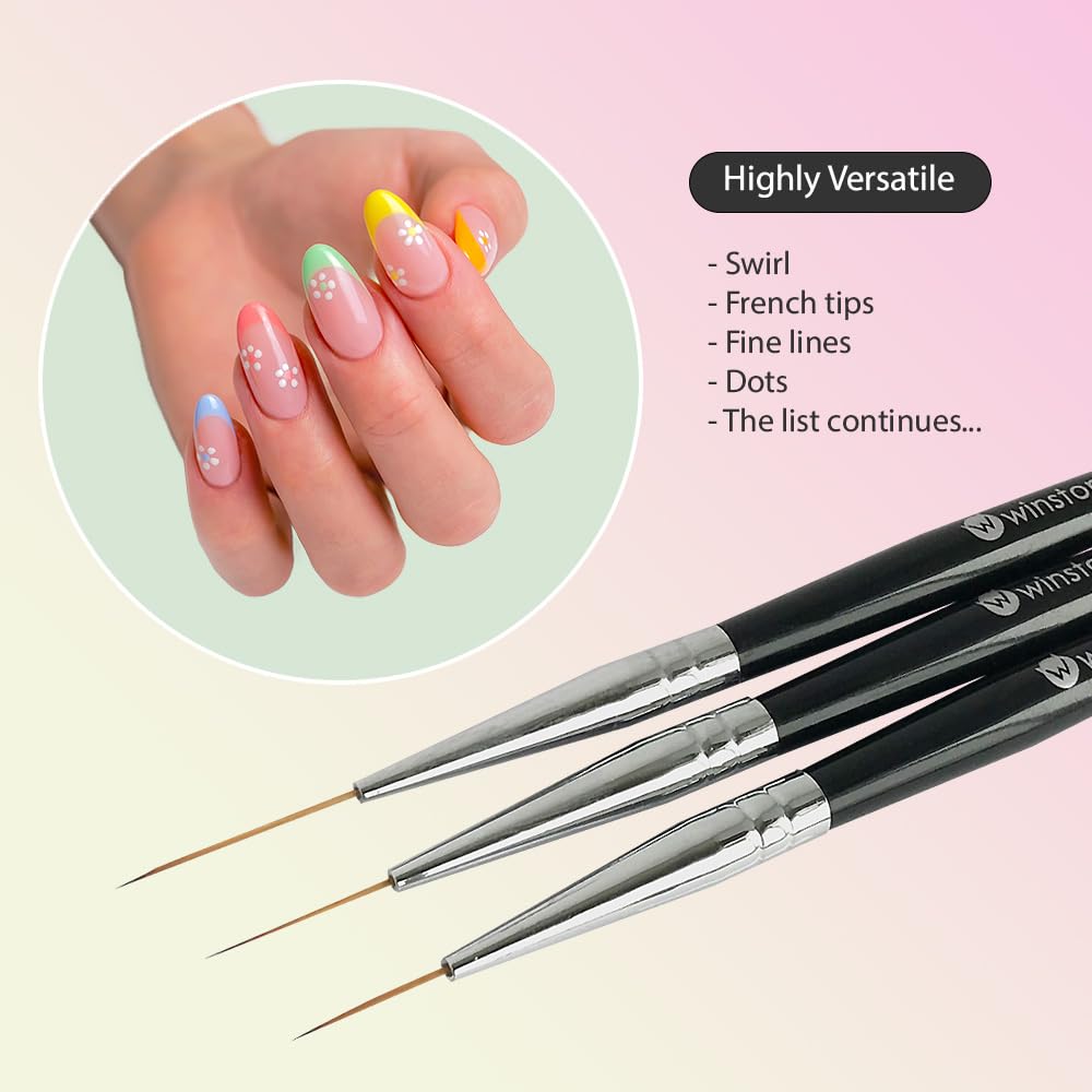 Winstonia close-up of brush tips for precise thin lines