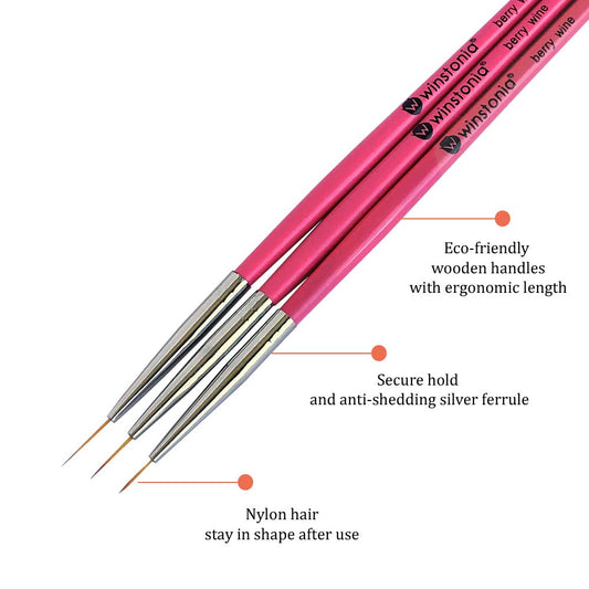 Winstonia close-up of pointy nylon bristles demonstrating crisp fine-line capability
