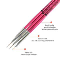 Winstonia close-up of pointy nylon bristles demonstrating crisp fine-line capability