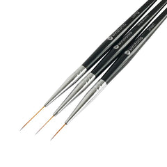 Winstonia striping brushes front packaging showing trio and benefits