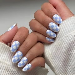 winthrop finished manicure close-up demonstrating durable glossy finish benefit