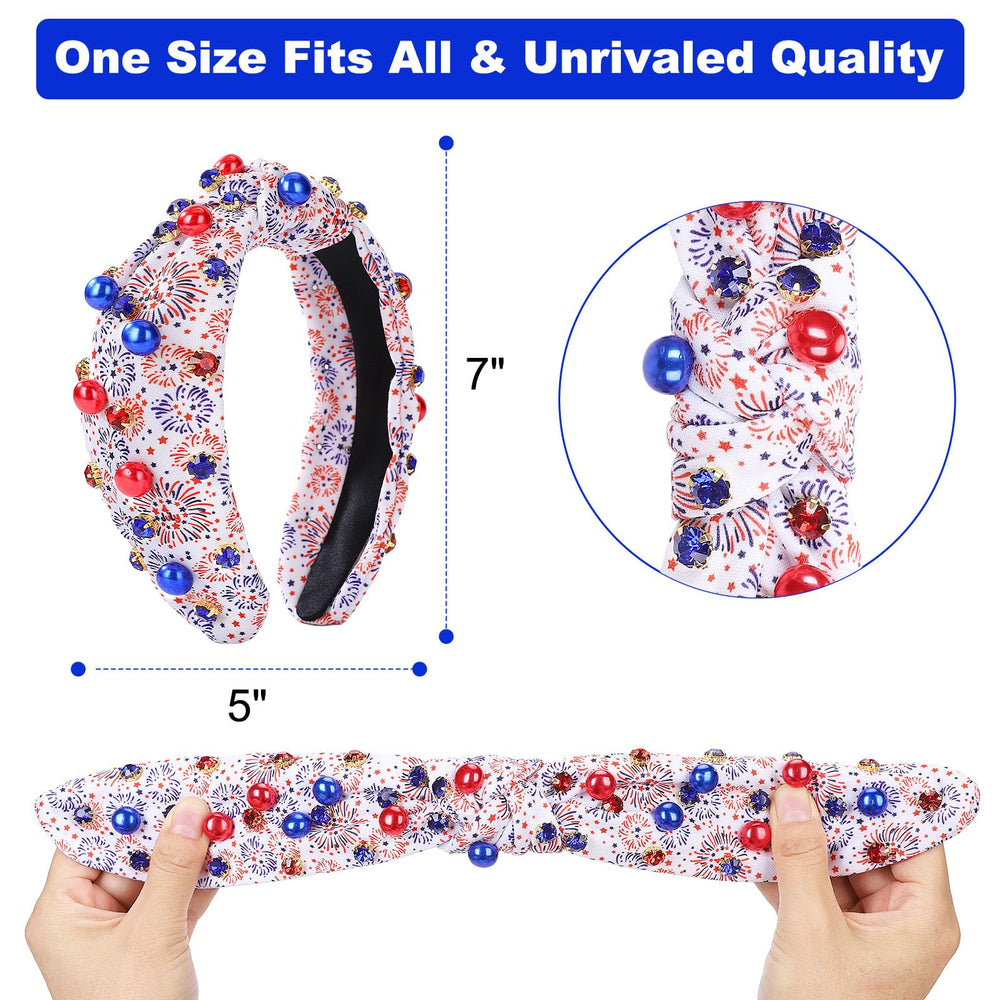 winthrop flat lay of two headbands as a gift-ready patriotic pair