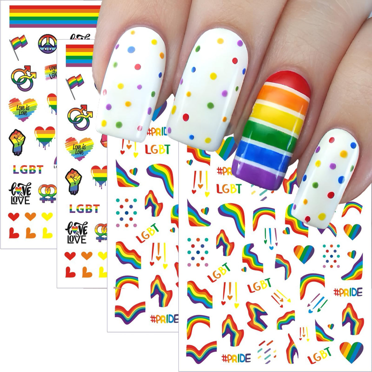 winthrop front packaging showing colorful Pride sticker sheets and clear benefits
