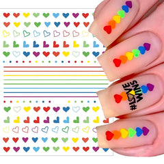 winthrop lifestyle shot of hand with rainbow nail art for party-ready photo appeal