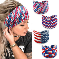 winthrop headband front packaging showing four patriotic designs and festive look