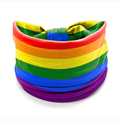 winthrop headband worn at parade demonstrating secure fit and pride support