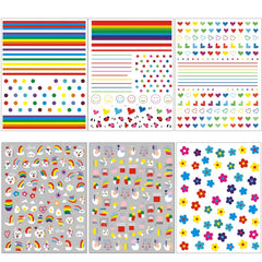 winthrop stickers beside a coin showing scale and many design options for customization