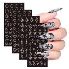 winthrop stencil applied during airbrush demo, delivers precise nail effects