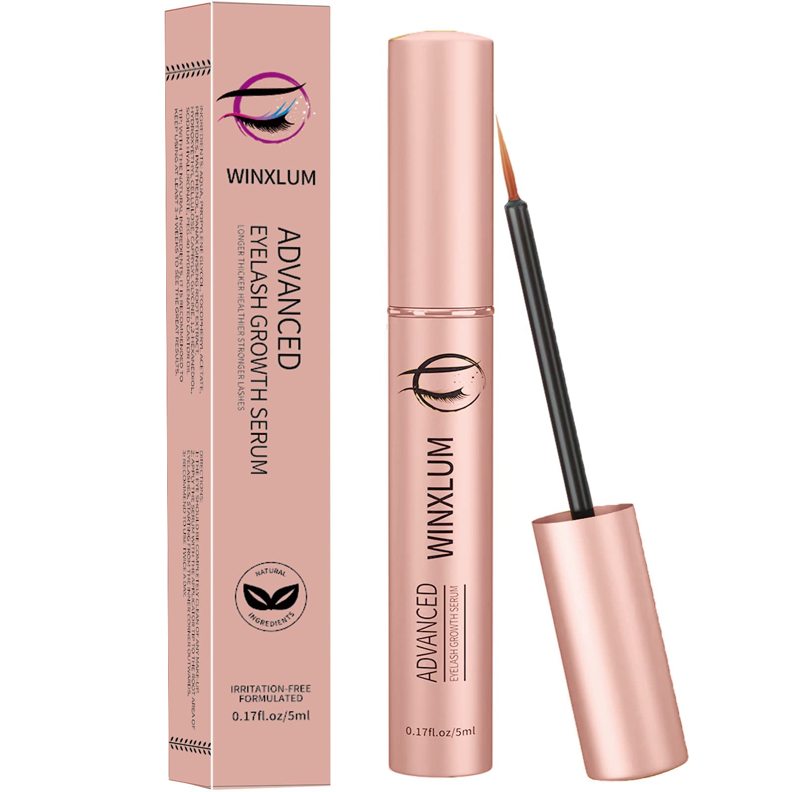 Winxlum front packaging pink tube showing compact travel-friendly design and benefit