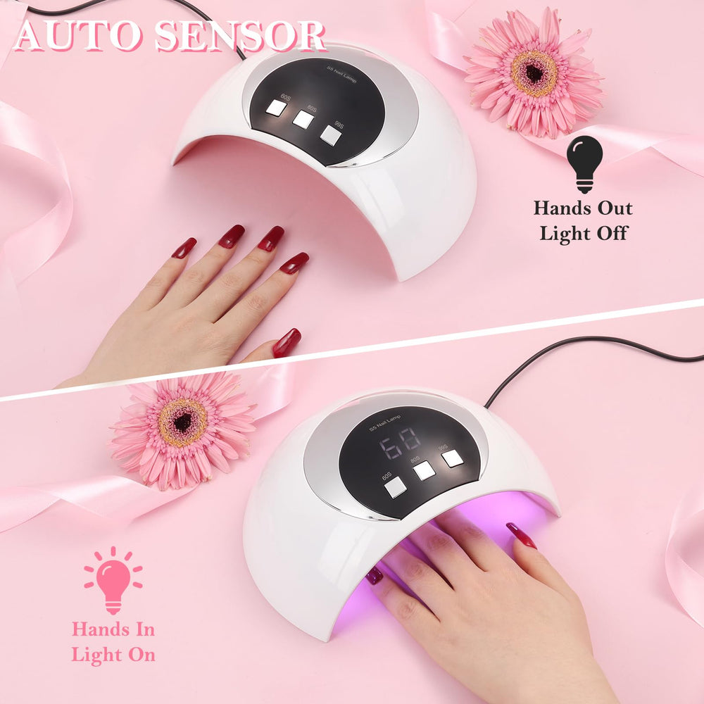 Wisdompark curing a hand inside lamp illustrating auto sensor convenience and speed