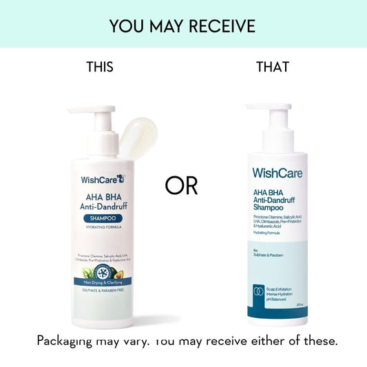 WishCare back label ingredient panel visible for transparency and informed choices