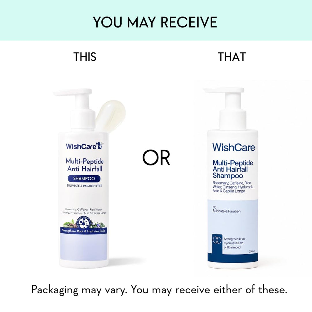 WishCare label close-up highlighting ingredients and usage benefits