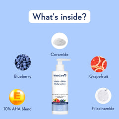WishCare bottle next to hand for scale showing convenient 200ml size