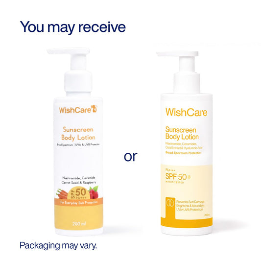 WishCare texture closeup highlighting silky non‑greasy feel and absorption
