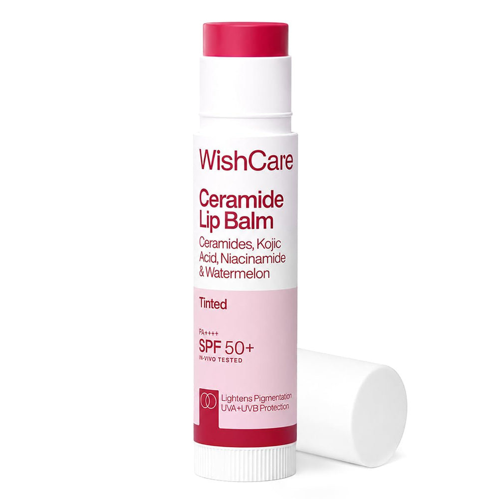 WishCare front packaging showing compact 5g balm and SPF details for daily protection