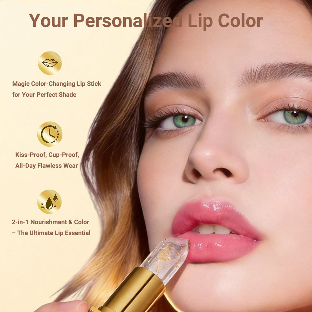 Wiyakwnry applied on mature lips demonstrating subtle personalized pink color and smoothing benefit