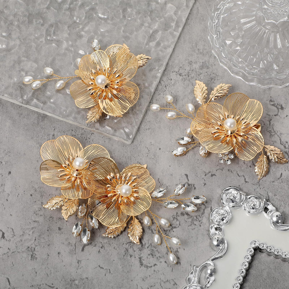 WJIAAA clips placed in a bride's updo demonstrating wedding-ready stability