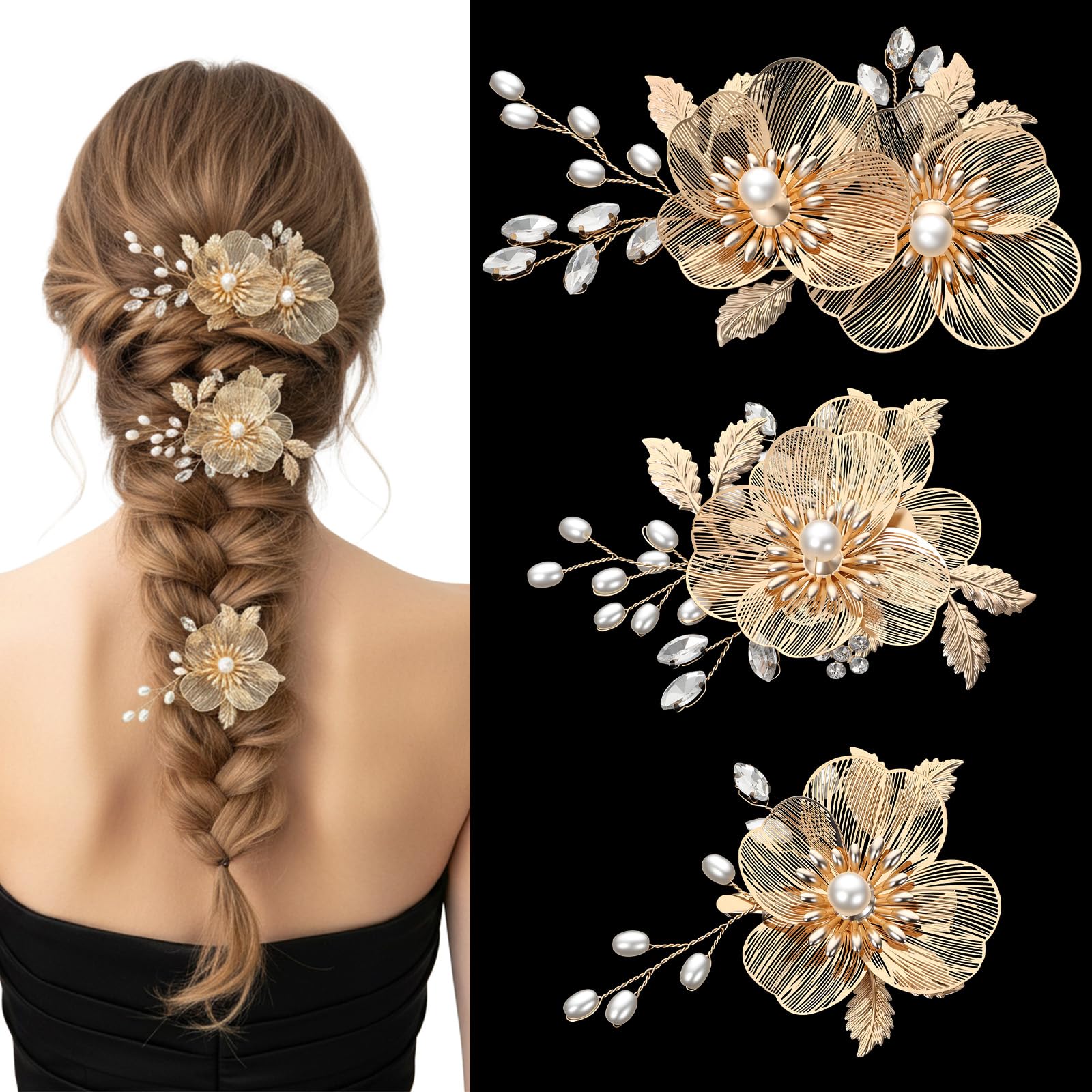 WJIAAA large clip close-up highlighting floral detail and secure hold advantage