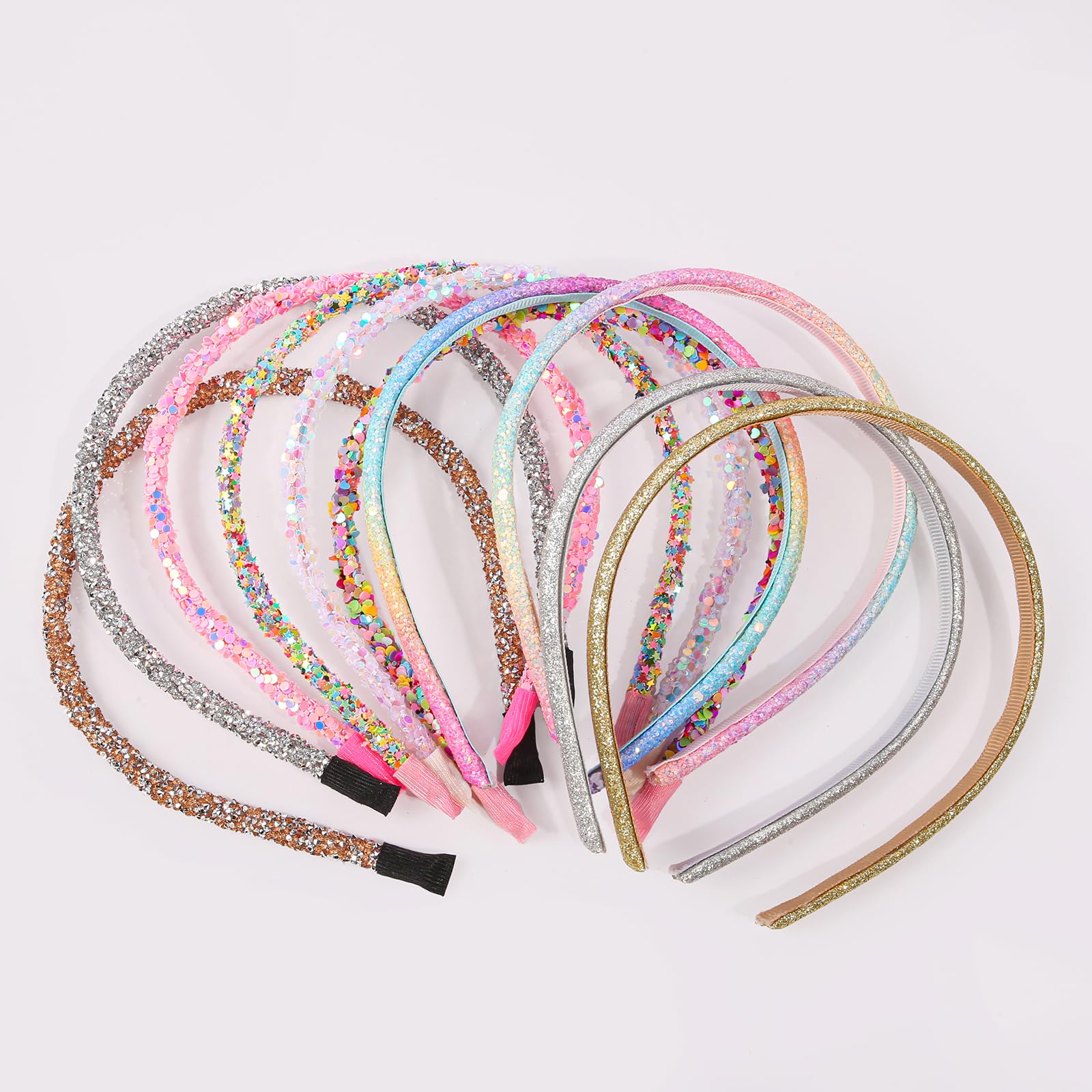 WJYX BOWS headbands in clear box for tidy storage and travel