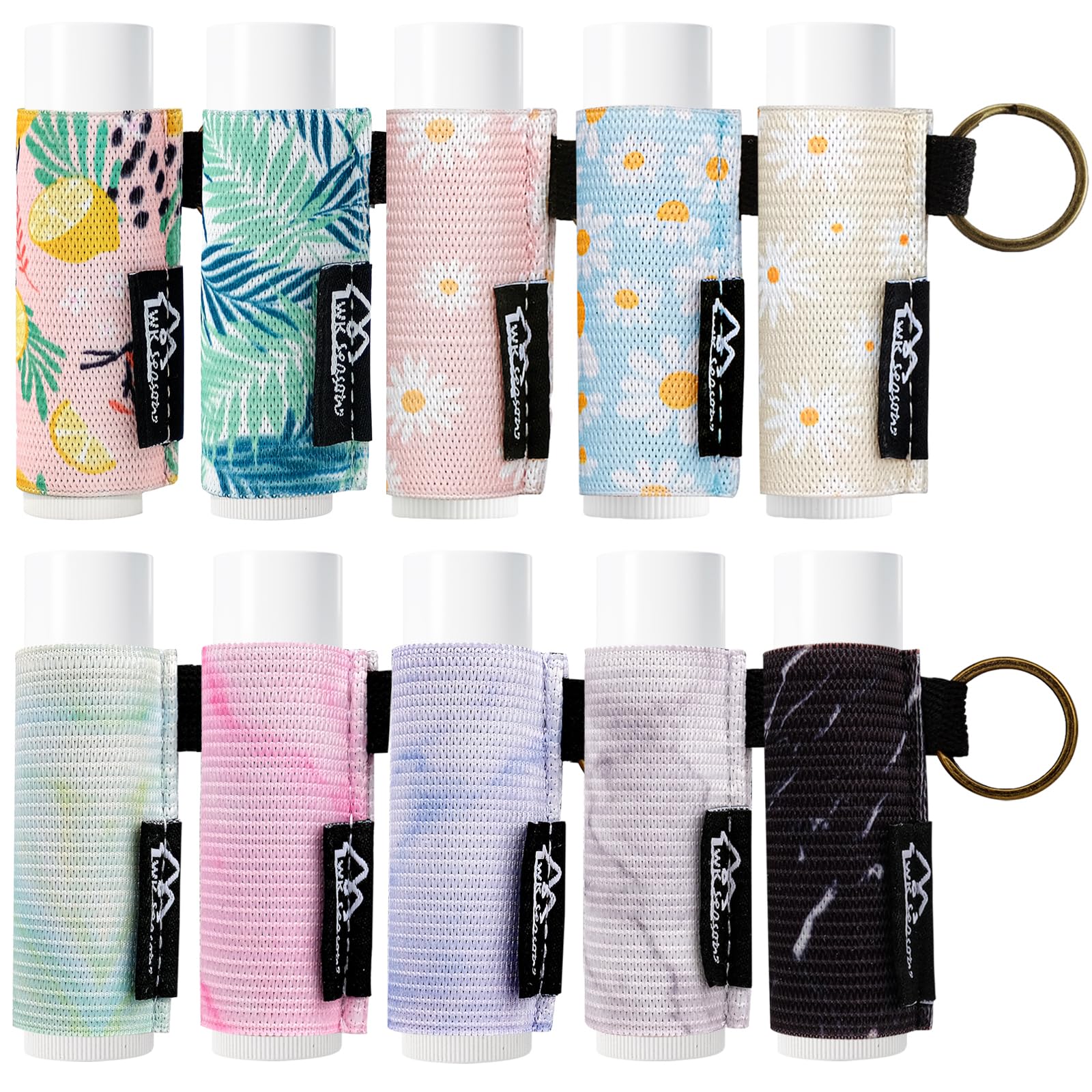 WK IEASON front packaging showing ten floral holders and benefit of variety