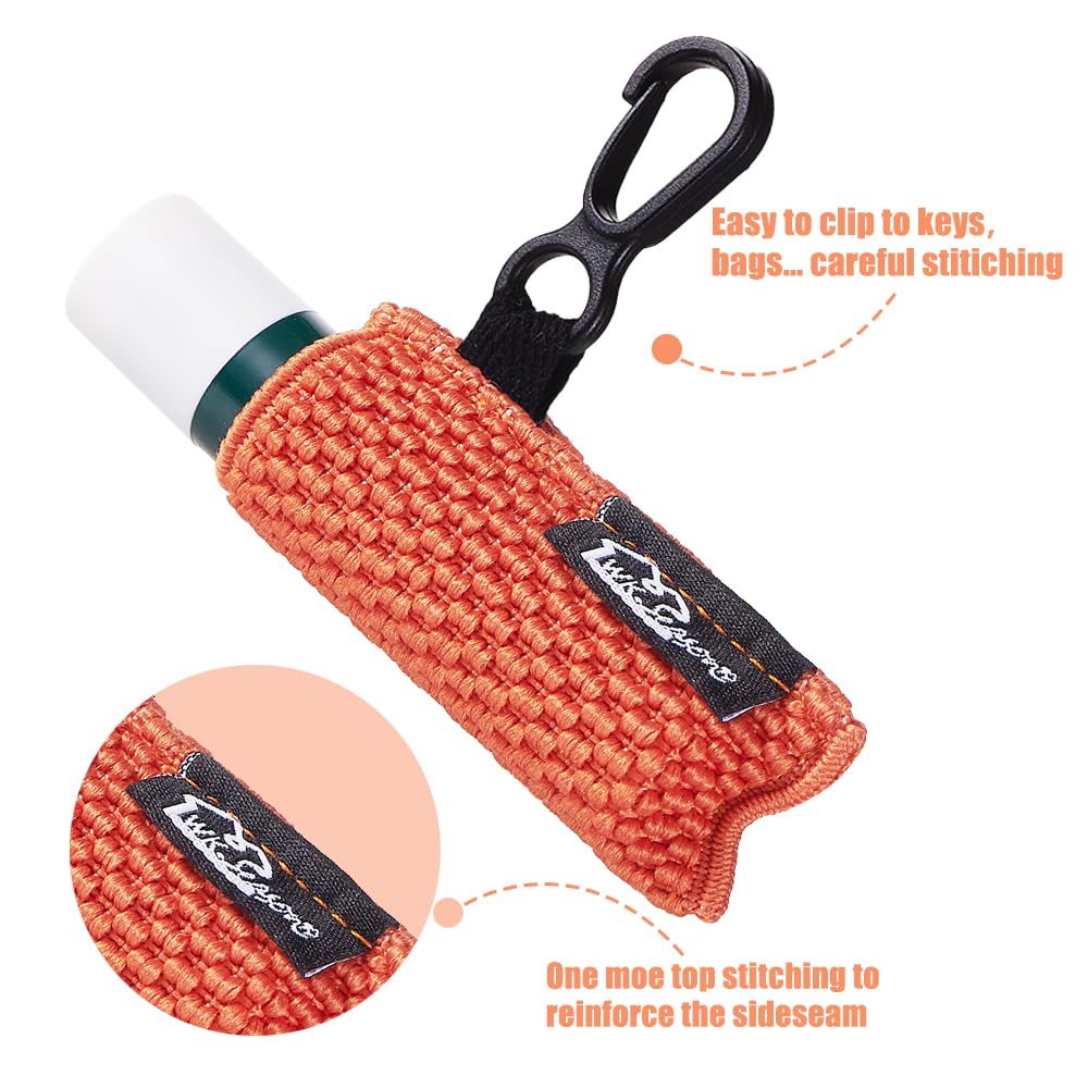 WK IEASON attached to a handbag in lifestyle setting showing convenience on the go