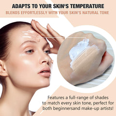 WLCTJIAYOU makeup spread on face shows even coverage and photo-ready benefit