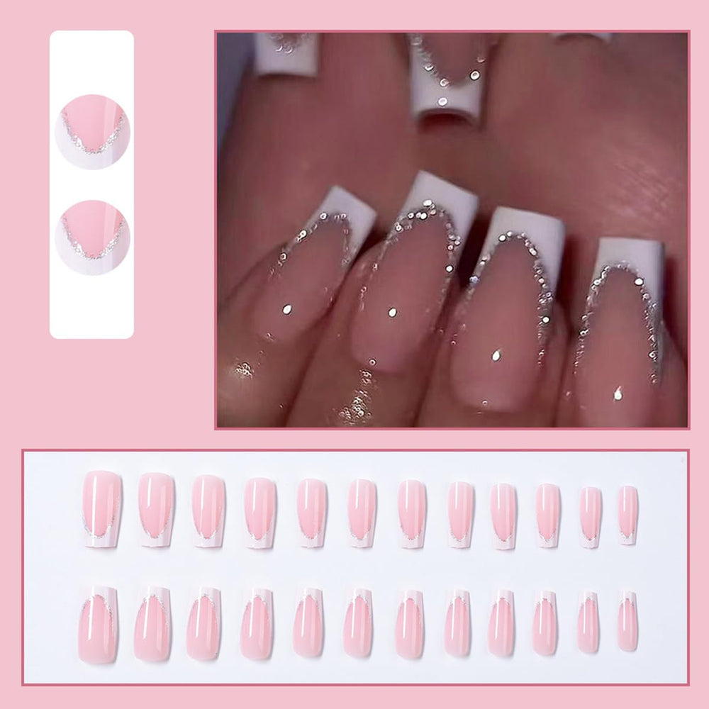 WLGDLH close-up silver glitter accent highlighting sparkle and refined detail