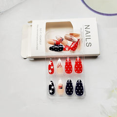 WLGDLH nails beside ruler for scale, helps choose correct size for fingers