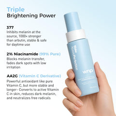 WNP after application skin glow illustrating brighter, hydrated complexion