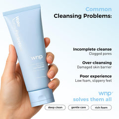 WNP close-up label emphasizing 4D hyaluronic acid and hydration
