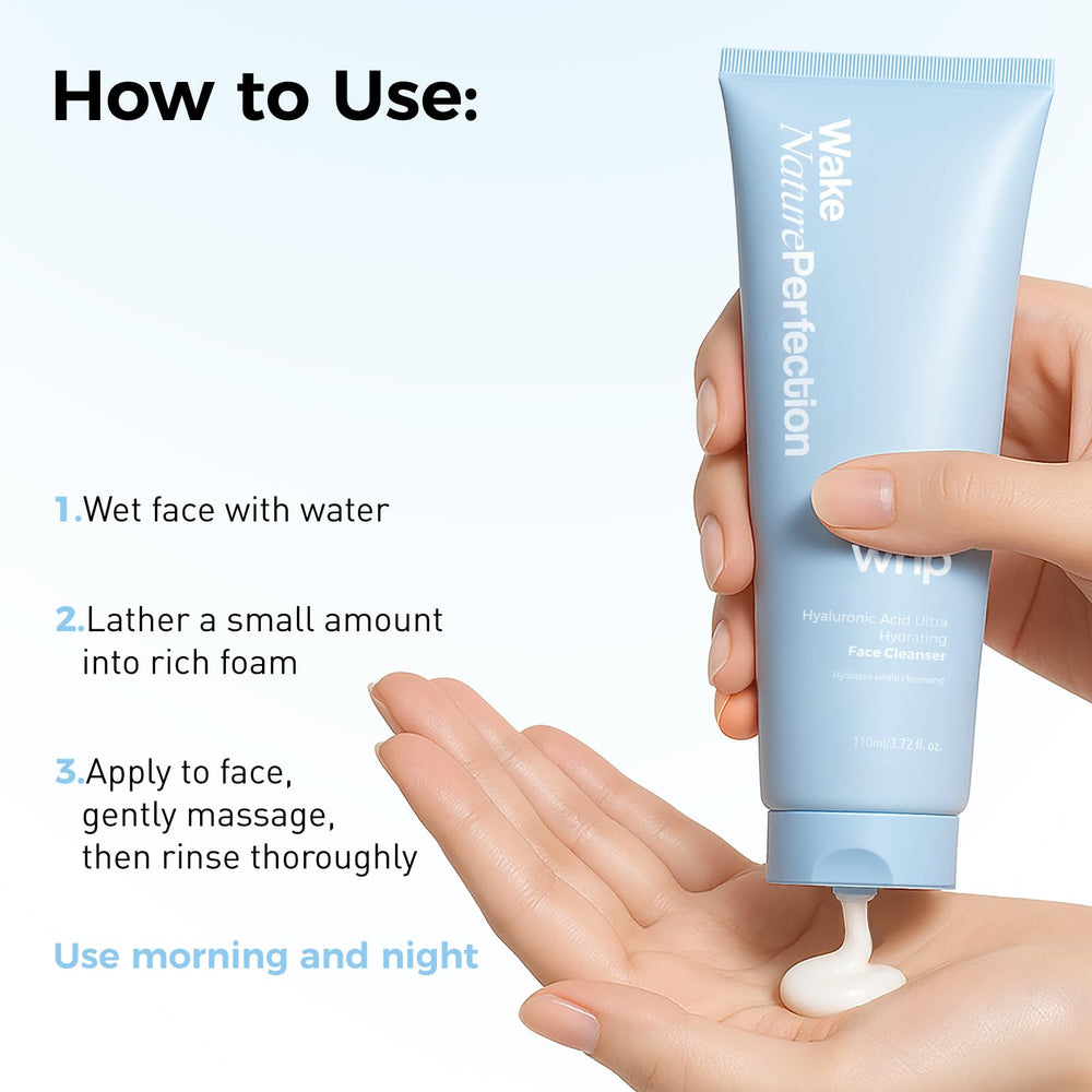 WNP flatlay with cleanser and moisturizer illustrating routine pairing benefits