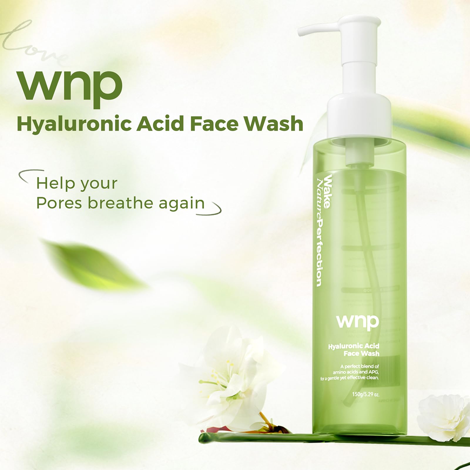WNP product staged on bathroom vanity implying daily routine compatibility