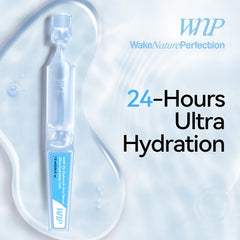 WNP serum texture droplets on skin highlighting fast-absorbing hydration