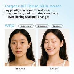 WNP toner bathroom lifestyle shot showing everyday use and hydrated skin benefit