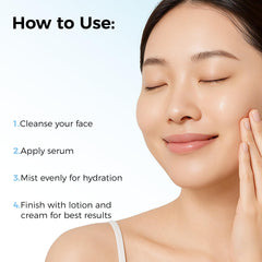 WNP toner panthenol ingredient depiction emphasizing soothing and repair benefit
