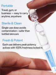 WNP serum texture close-up, lightweight smooth finish