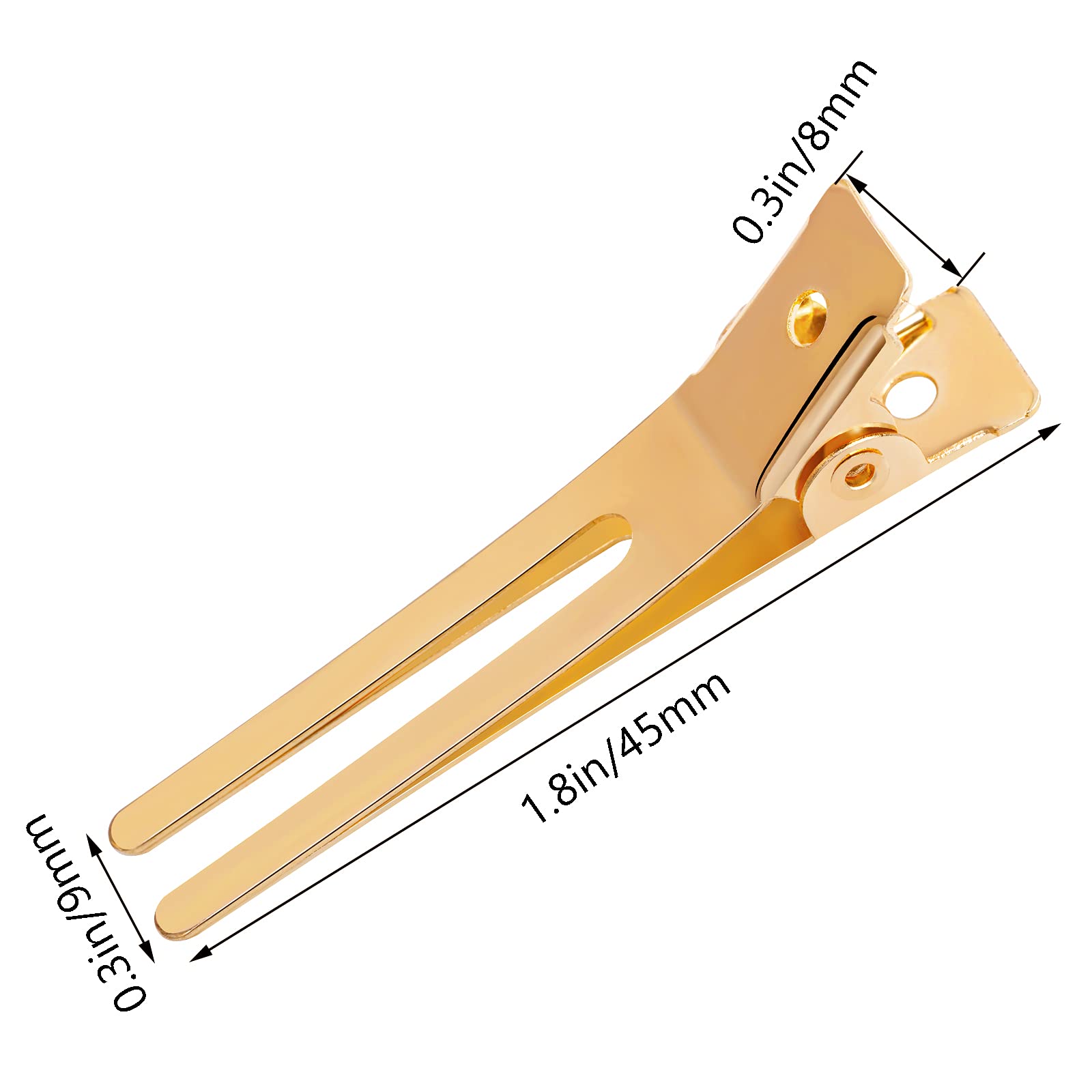 Wobe clip close-up highlighting smooth nickel plating and sturdy hinge