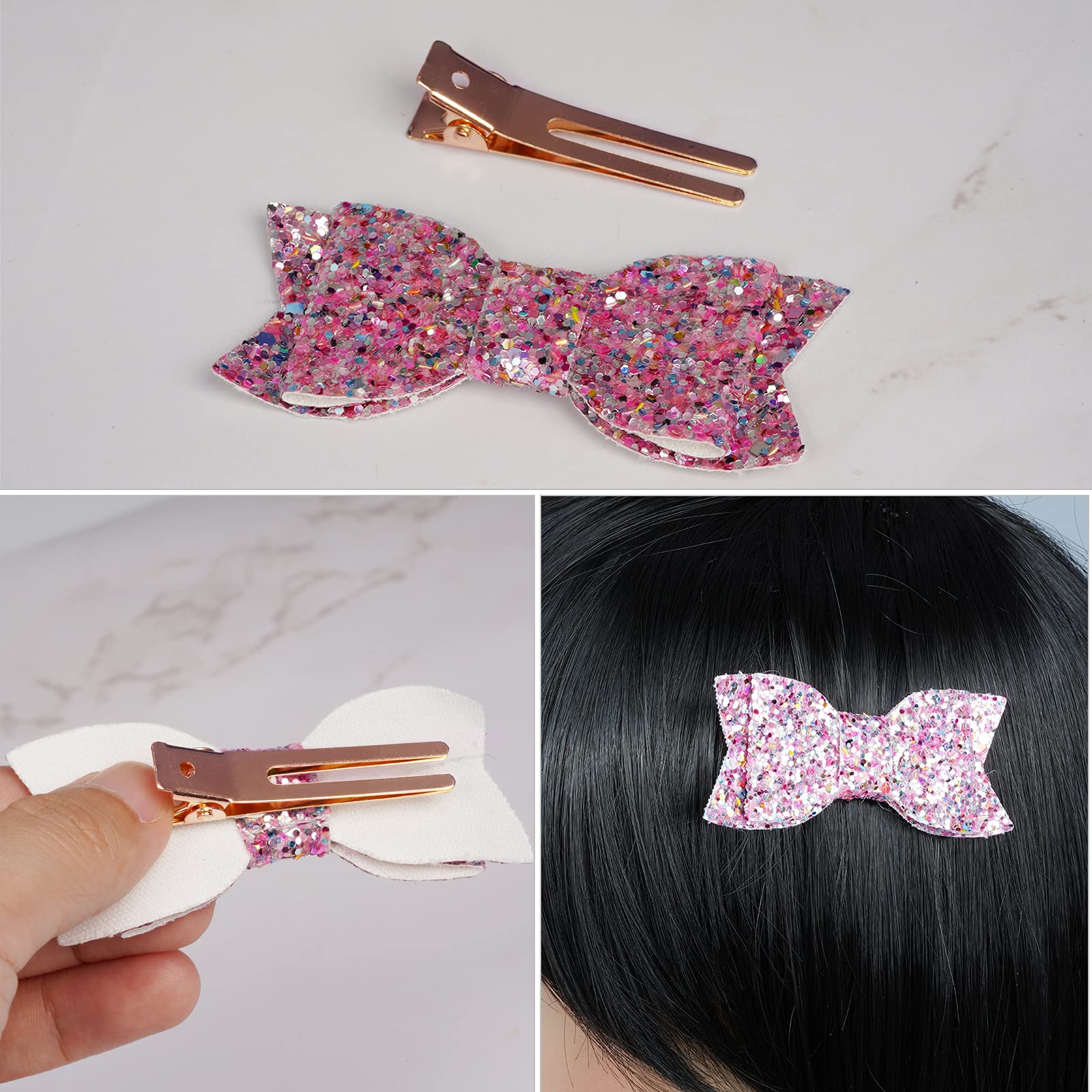 Wobe clip holding a roller to maintain curl shape during drying