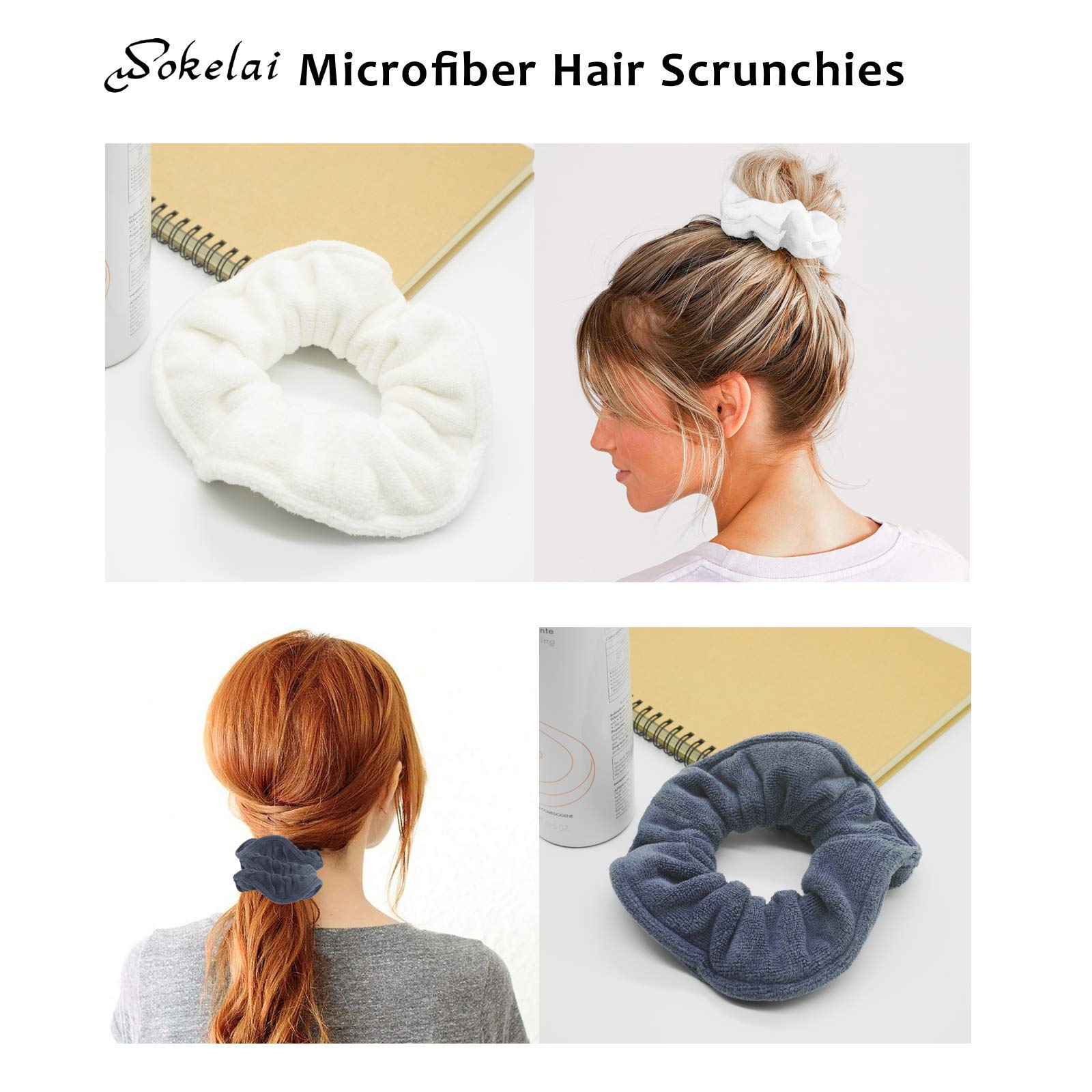 wokelai scrunchie in bathroom scene for convenient post-shower use