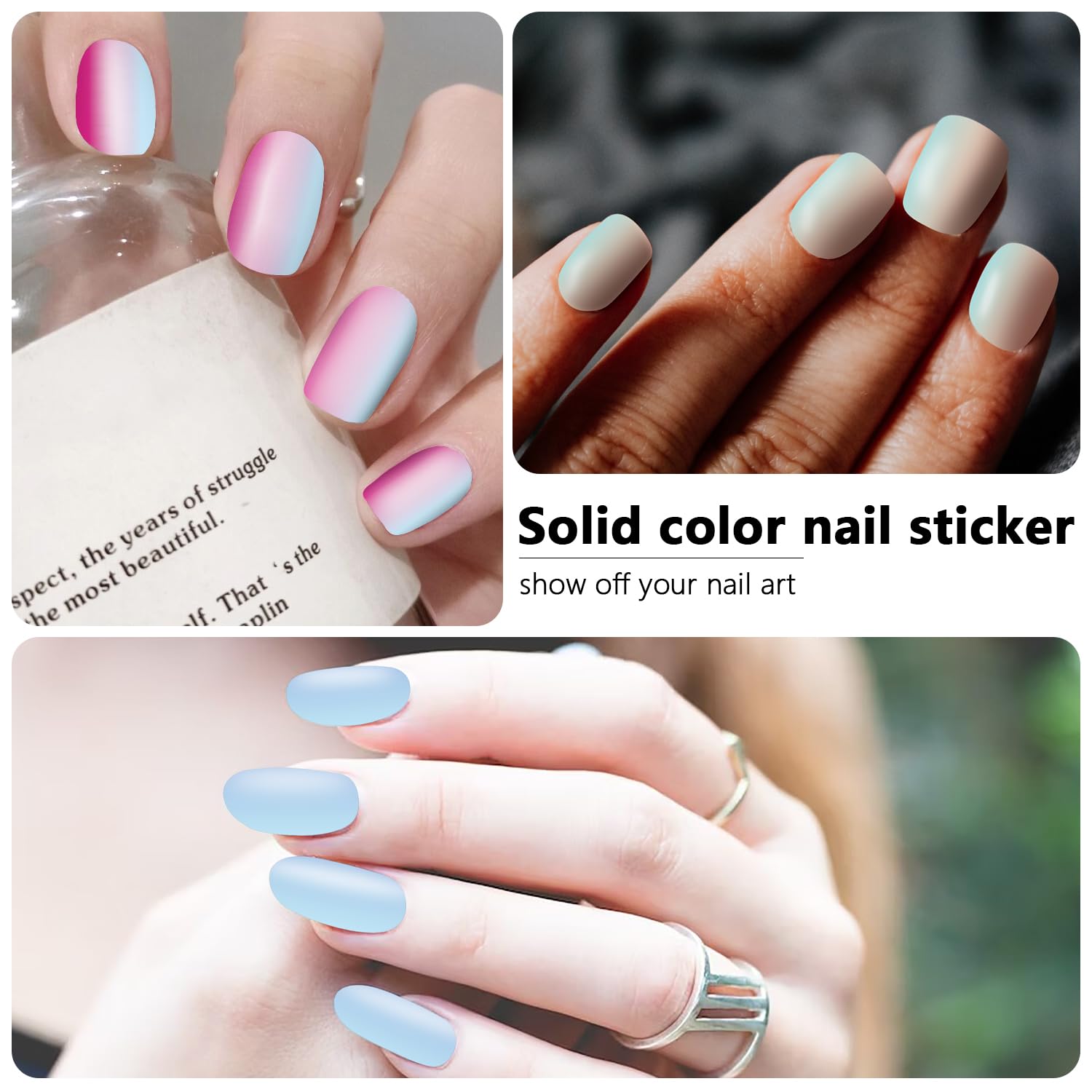 WOKOTO applying a nail strip demonstrating quick, mess-free use